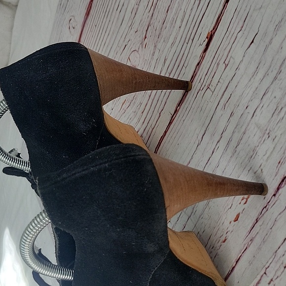 Balenciaga Black Suede Lace Up Shootie SIZE 40 or 9 - Picture 2 of 9